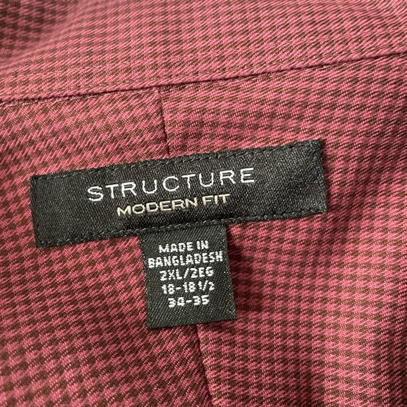 Men’s Structure Dress Shirt. Size 2XL - Picture 3 of 3